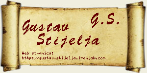 Gustav Stijelja vizit kartica